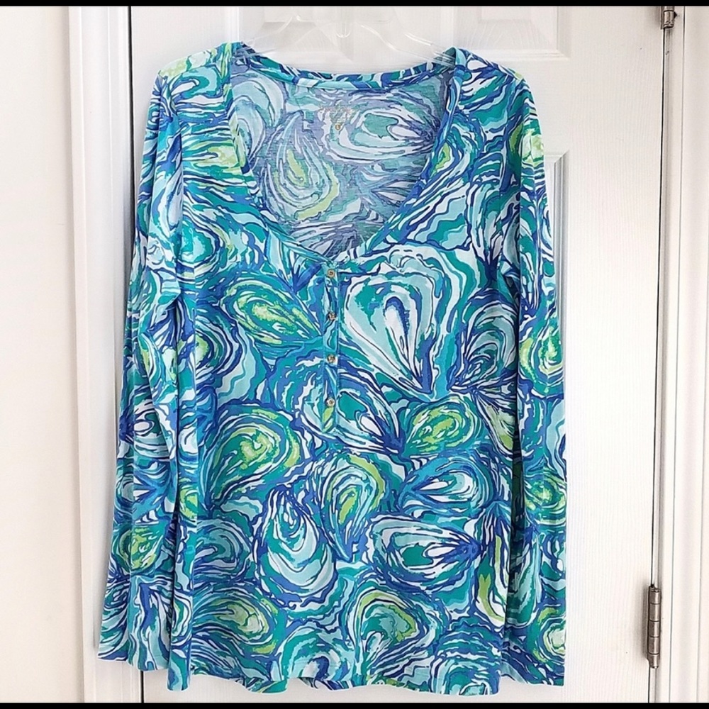 **SOLD***Lilly Pulitzer Sorella Cotton Top Oh Shucks